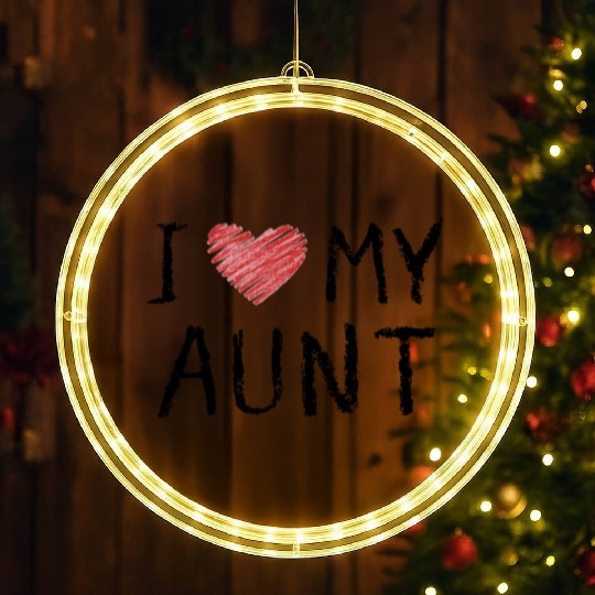 I Love My Aunt LED Christmas Window Lights