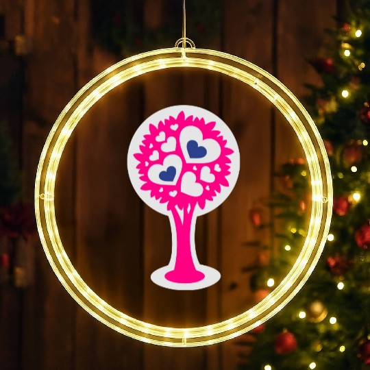 Heart Tree LED Christmas Window Lights