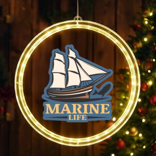 marine life logo LED Christmas Window Lights