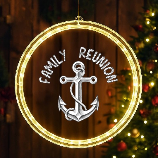 Family reunion anchor LED Christmas Window Lights