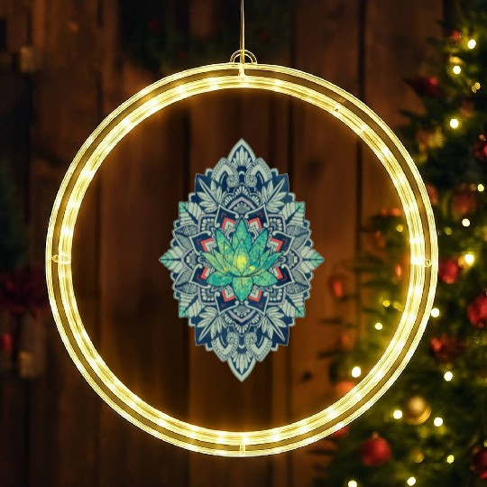 Lotus of The Mandala LED Christmas Window Lights