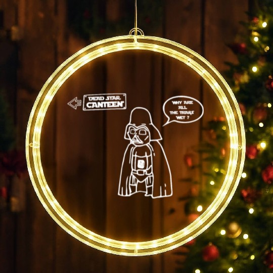 Eddie Izzard Death Star Canteen LED Christmas Window Lights