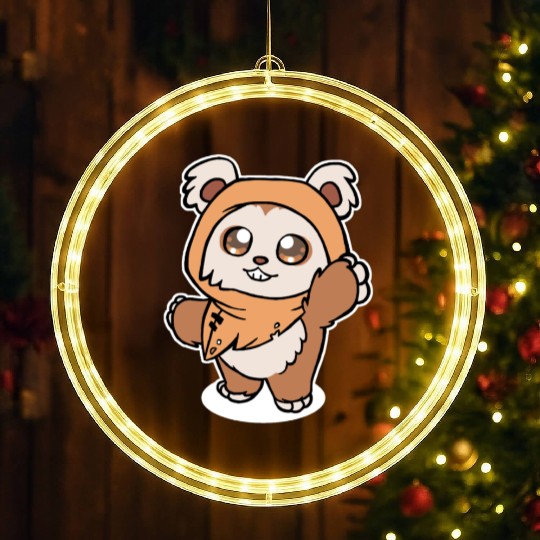 Baby Ewok LED Christmas Window Lights
