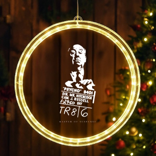 Alfred Hitchcock Master of Suspense Movie Psycho LED Christmas Window Lights