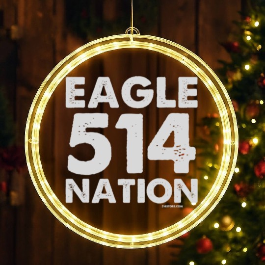 U.S. Military Vets Motorcycle Club - Eagle Nation LED Christmas Window Lights