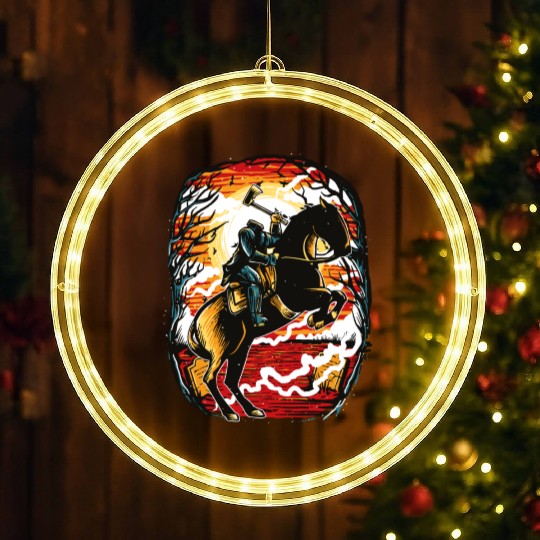 Headless Horseman LED Christmas Window Lights