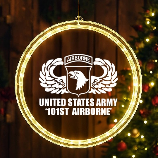 US Army 101st Airborne Wing LED Christmas Window Lights