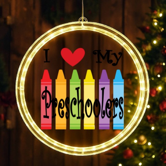 preschool teacher LED Christmas Window Lights