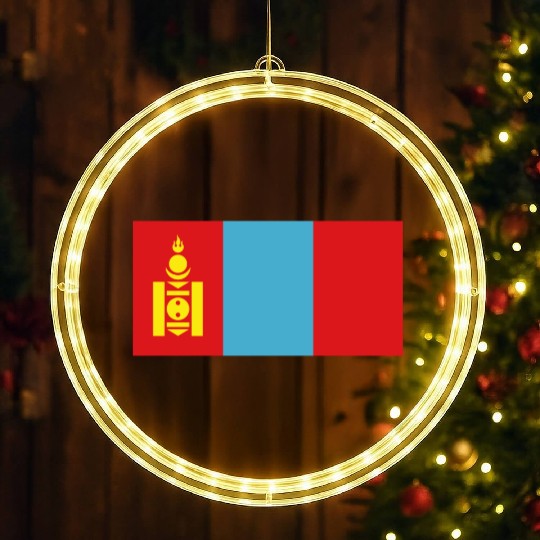 flag mongolia LED Christmas Window Lights