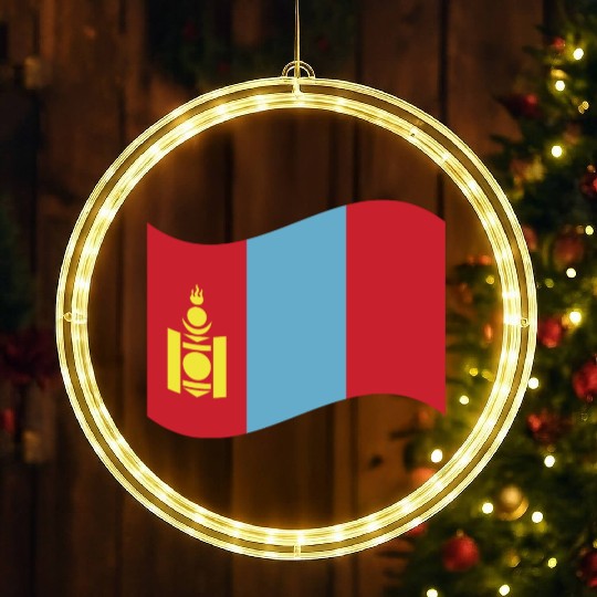 flag mongolia LED Christmas Window Lights