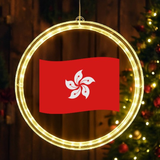 flag hong kong LED Christmas Window Lights