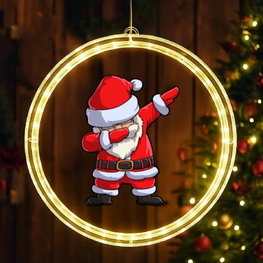 Dabbing santa claus LED Christmas Window Lights