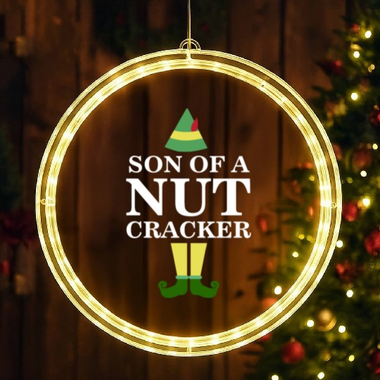Funny Son of A Nutcracker Christmas Movie Quote LED Christmas Window Lights