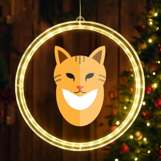 Cat face LED Christmas Window Lights