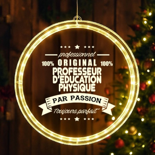 Original Physical Education Teacher LED Christmas Window Lights