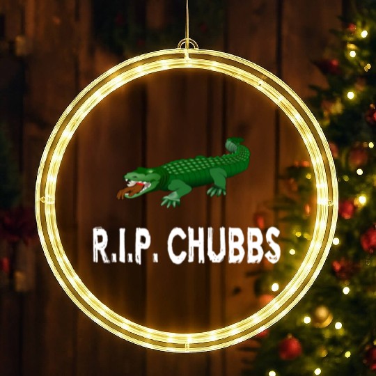 R.I.P. Chubbs - Happy Gilmore LED Christmas Window Lights