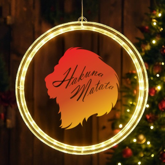Hakuna Matata LED Christmas Window Lights