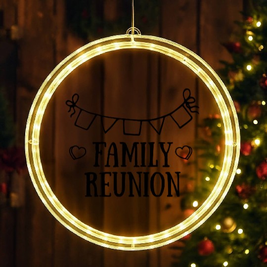 family reunion LED Christmas Window Lights