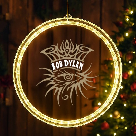 New Bob Dylan Eye Style Symbol Rock Music Legend I LED Christmas Window Lights