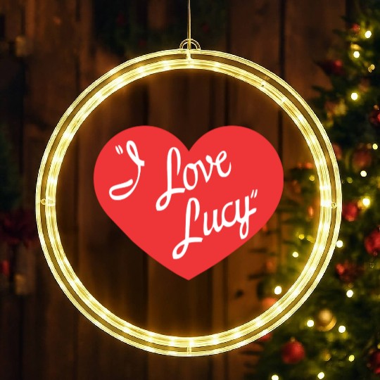 I Love Lucy LED Christmas Window Lights