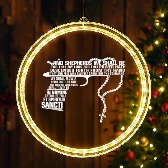 The Boondock Saints - And Shepherds we shall be LED Christmas Window Lights