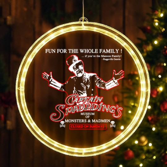 Captain Spaulding - Museum of monsters and madme LED Christmas Window Lights