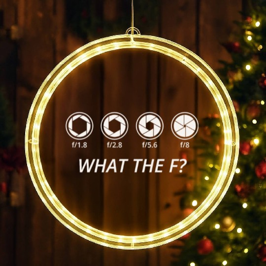 Funny Photography - Camera F-Number Photo Gift LED Christmas Window Lights