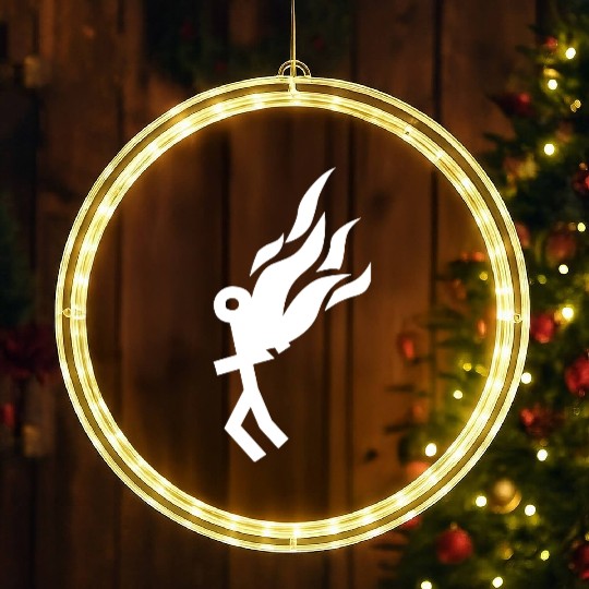Burning Man LED Christmas Window Lights