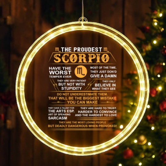 Scorpio zodiac LED Christmas Window Lights