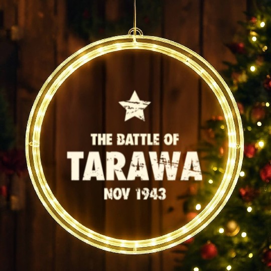 Battle Of Tarawa - World War 2 / WWII LED Christmas Window Lights