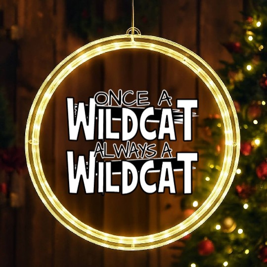 Once A Wildcat Always A Wildcat School Pride LED Christmas Window Lights