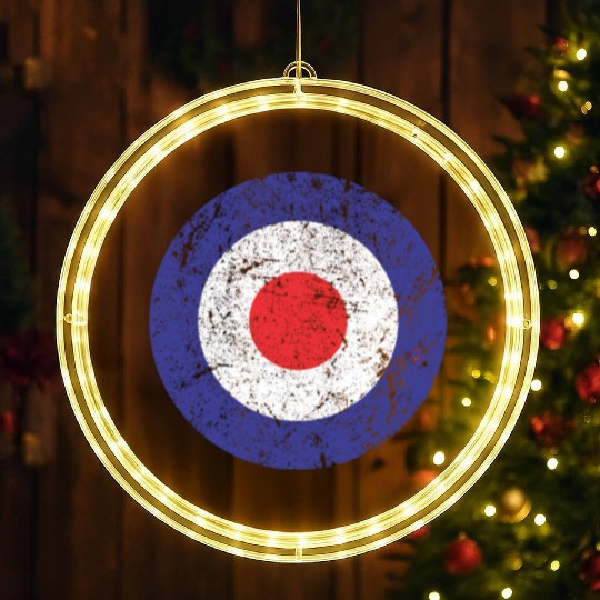 Royal Air Force World War II Spitfire Logo Retro LED Christmas Window Lights