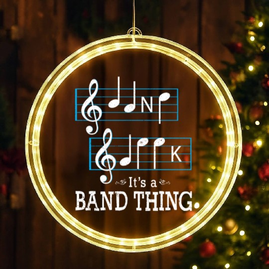 Musicians Band Geek music nout Spelling Funny LED Christmas Window Lights