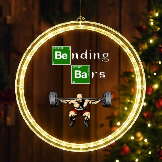 Bending Bars Walter White Gym Motivation LED Christmas Window Lights