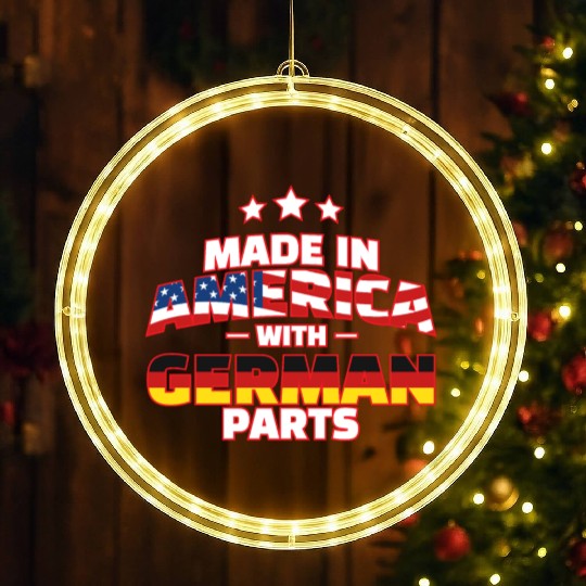 Made in America with German Parts Funny Germerican LED Christmas Window Lights