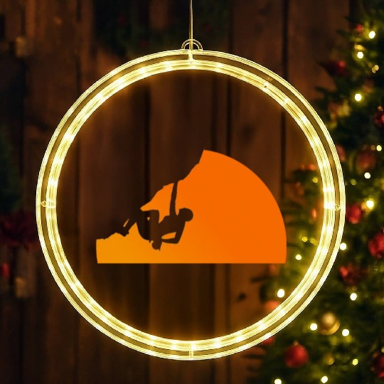Climbing Sun - Climbing, Bouldering, Mountains, Gi LED Christmas Window Lights