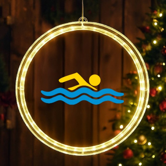 sea swimming pool holiday waves water cool sports LED Christmas Window Lights