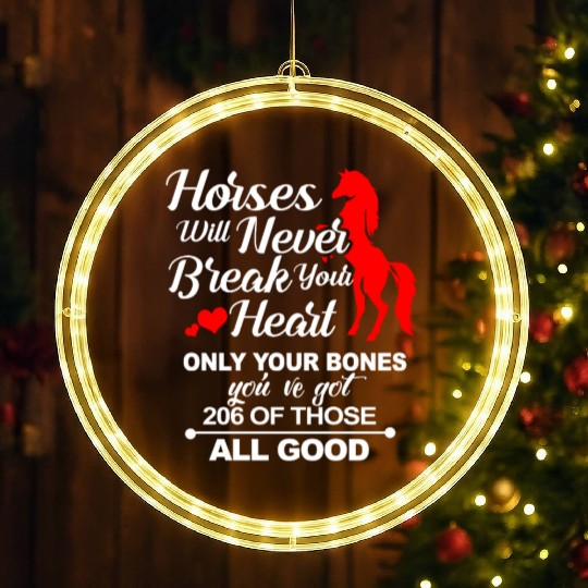 Equestrian Sport Horse Girl Pony Appaloosa Western LED Christmas Window Lights