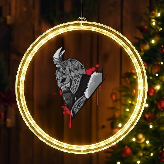 Viking Warrior | Raven Odin Valhalla Valknut Loki LED Christmas Window Lights