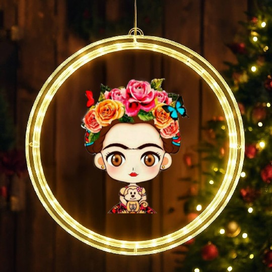 FRIDA KAHLO woman LED Christmas Window Lights