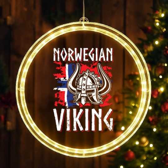 Norway Viking Normans Northmen Warriors LED Christmas Window Lights