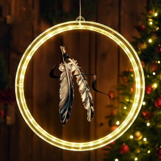 Southwest Native American Indian Tribal Art LED Christmas Window Lights