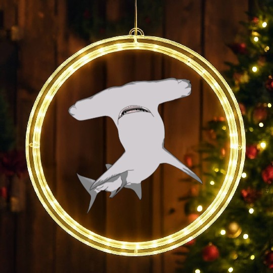 Hammerhead Shark 2 LED Christmas Window Lights