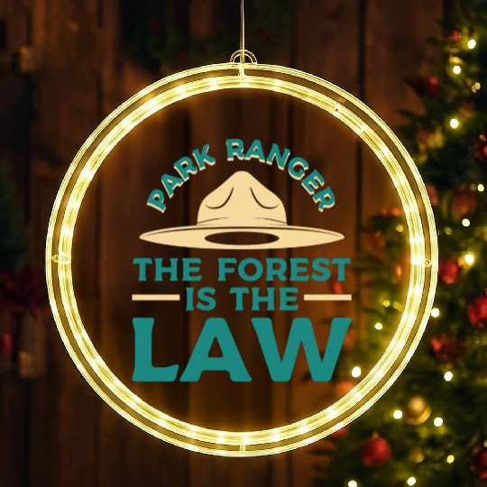 Park Ranger Law Gift LED Christmas Window Lights