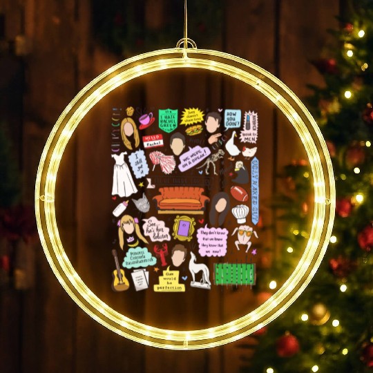 Friends Show LED Christmas Window Lights