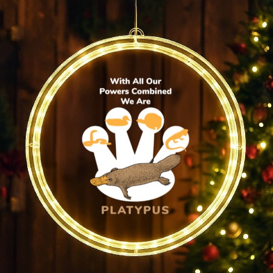 Power Combined Platypus Platypus Platypus Mammal LED Christmas Window Lights
