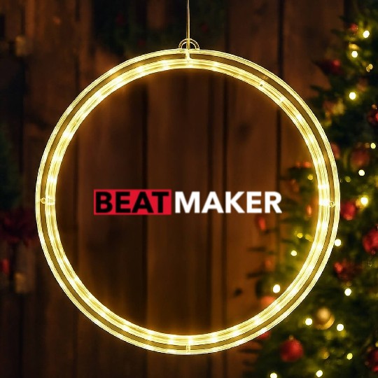 Beatmaker LED Christmas Window Lights Type Beat Producer Musician LED Christmas Window Lights