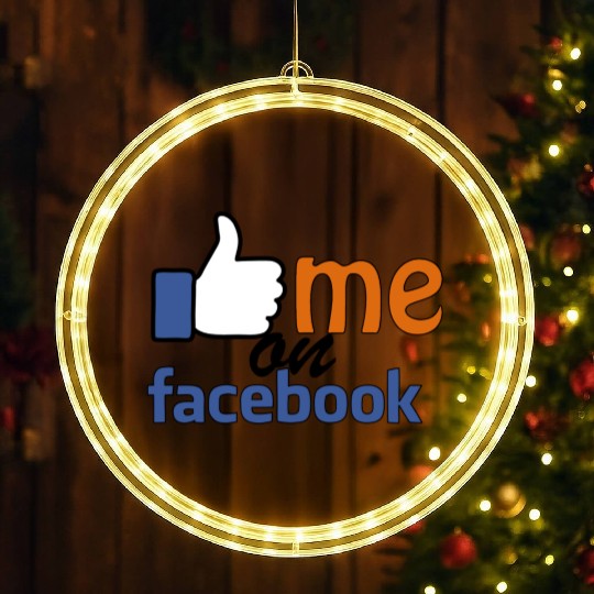 like me on facebook LED Christmas Window Lights