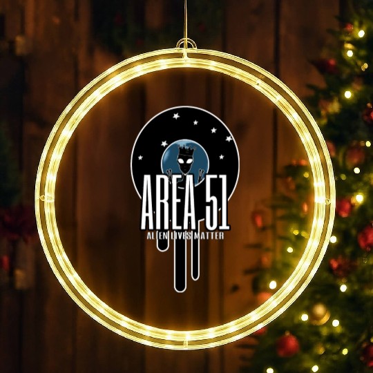 Alien Area 51 LED Christmas Window Lights