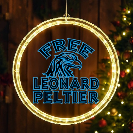 FREE LEONARD PELTIER eagle natives YStone LED Christmas Window Lights